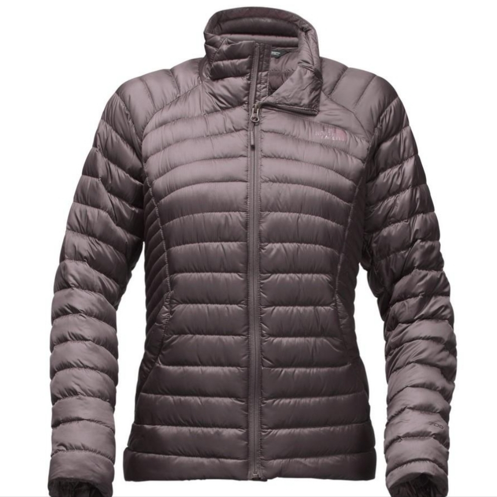 NWT North Face Tonnerro Full Zip Puffer Down Jacket Rabbit Grey Size Small Women